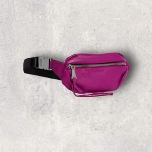 AIMEE KESTENBERG | Fuschia Leather Milan Bum Bag Fanny Pack Belt Bag
